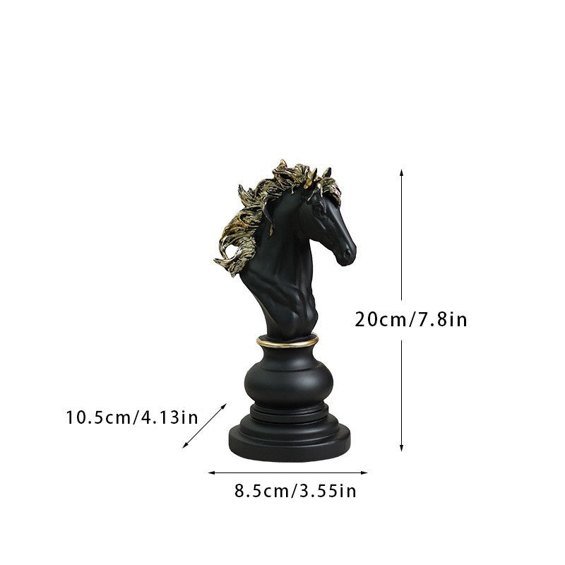 Chess resin ornaments wine cabinets kings queens warhorses chess pieces chessboards home decor eprolo