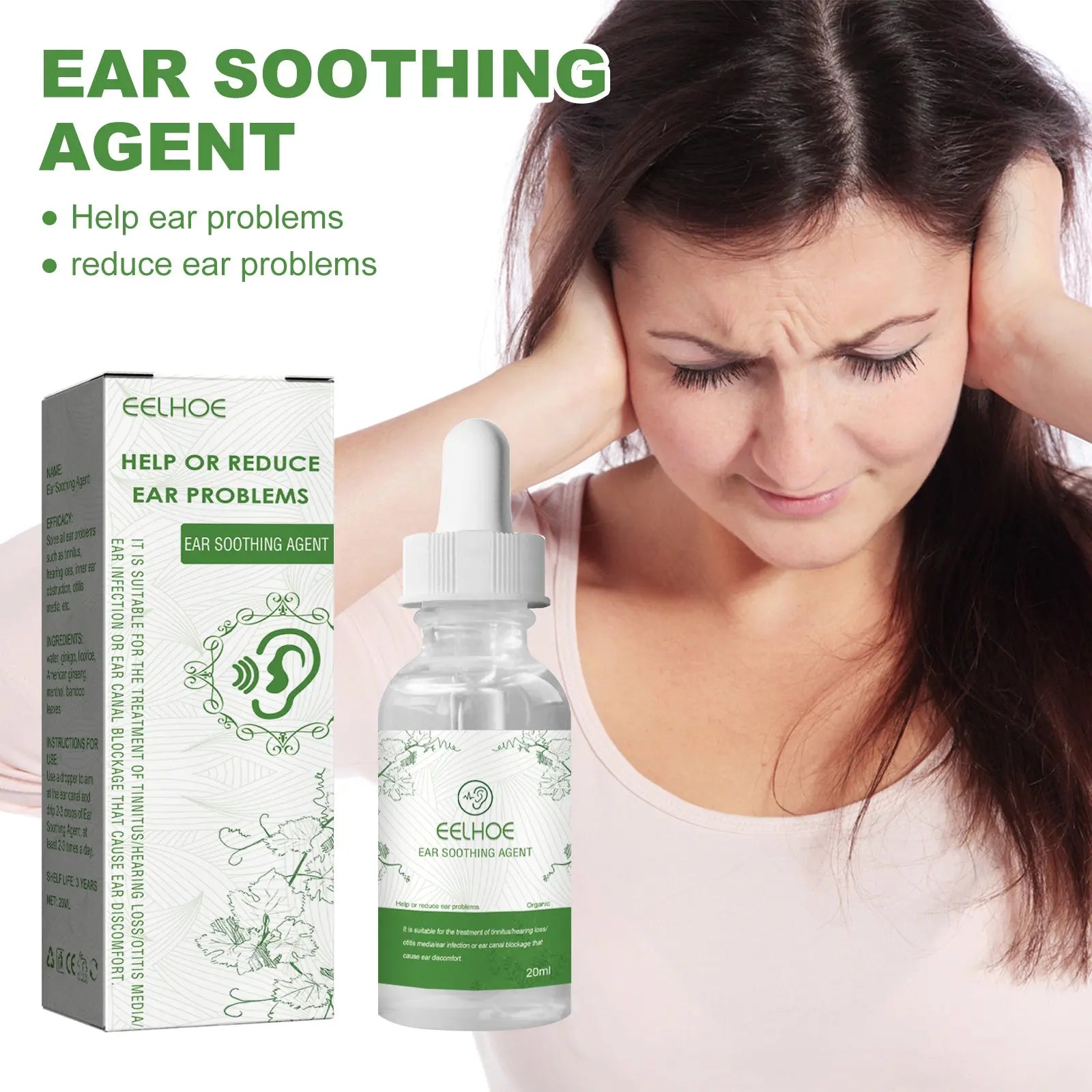 Ear Relief Relieves Blocked Inner Ear Ringing Ear Discomfort Ear Health Care Ear Drops eprolo