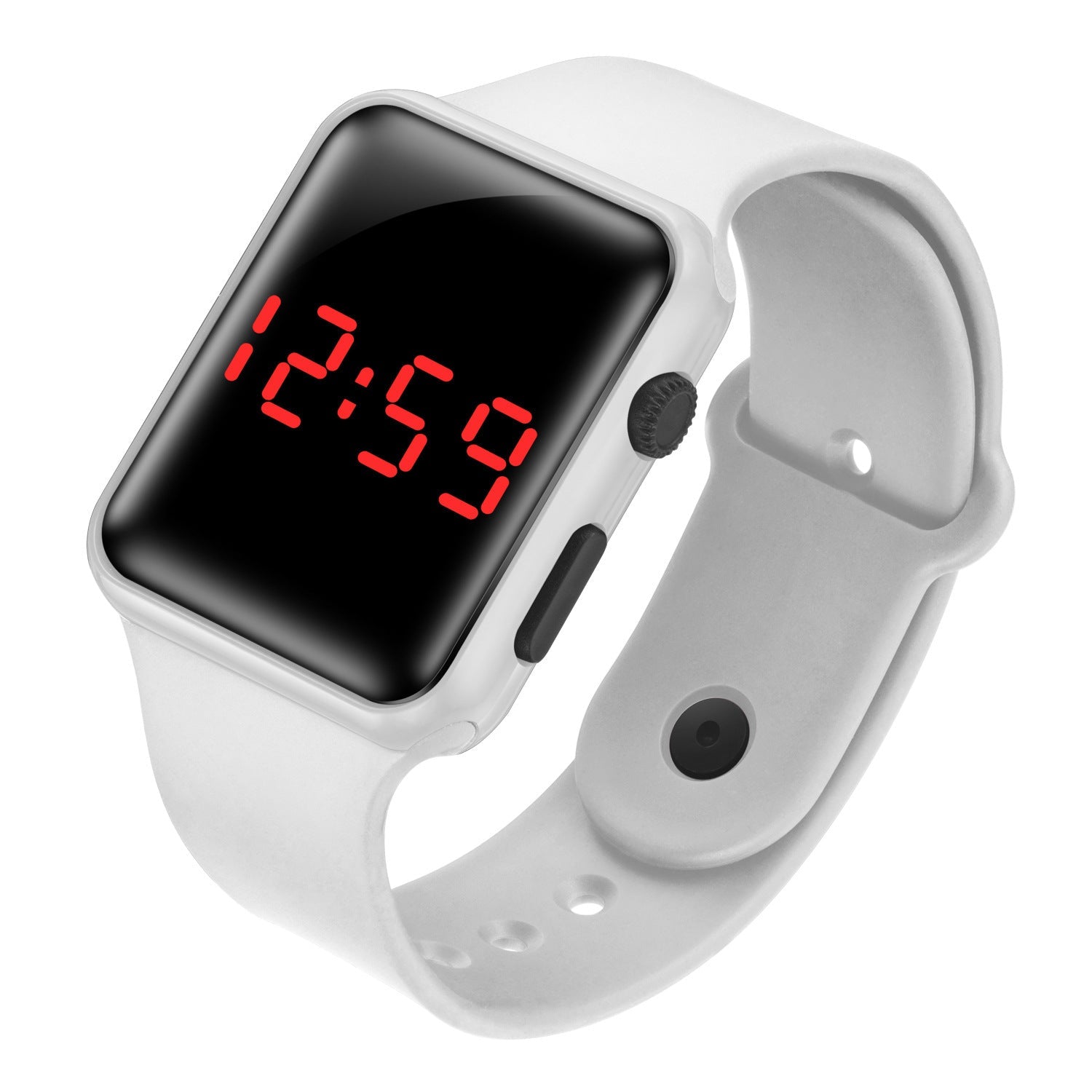 LED electronic watch/student fashion sports LED Apple square silicone electronic watch eprolo