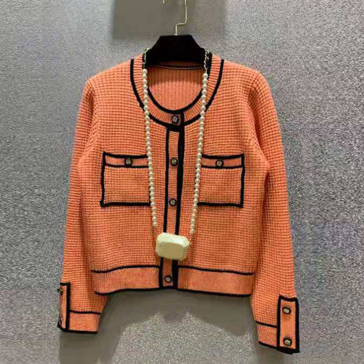 Temperament Fashion Design Sense Knitted Cardigan Niche Style Sweater Women eprolo