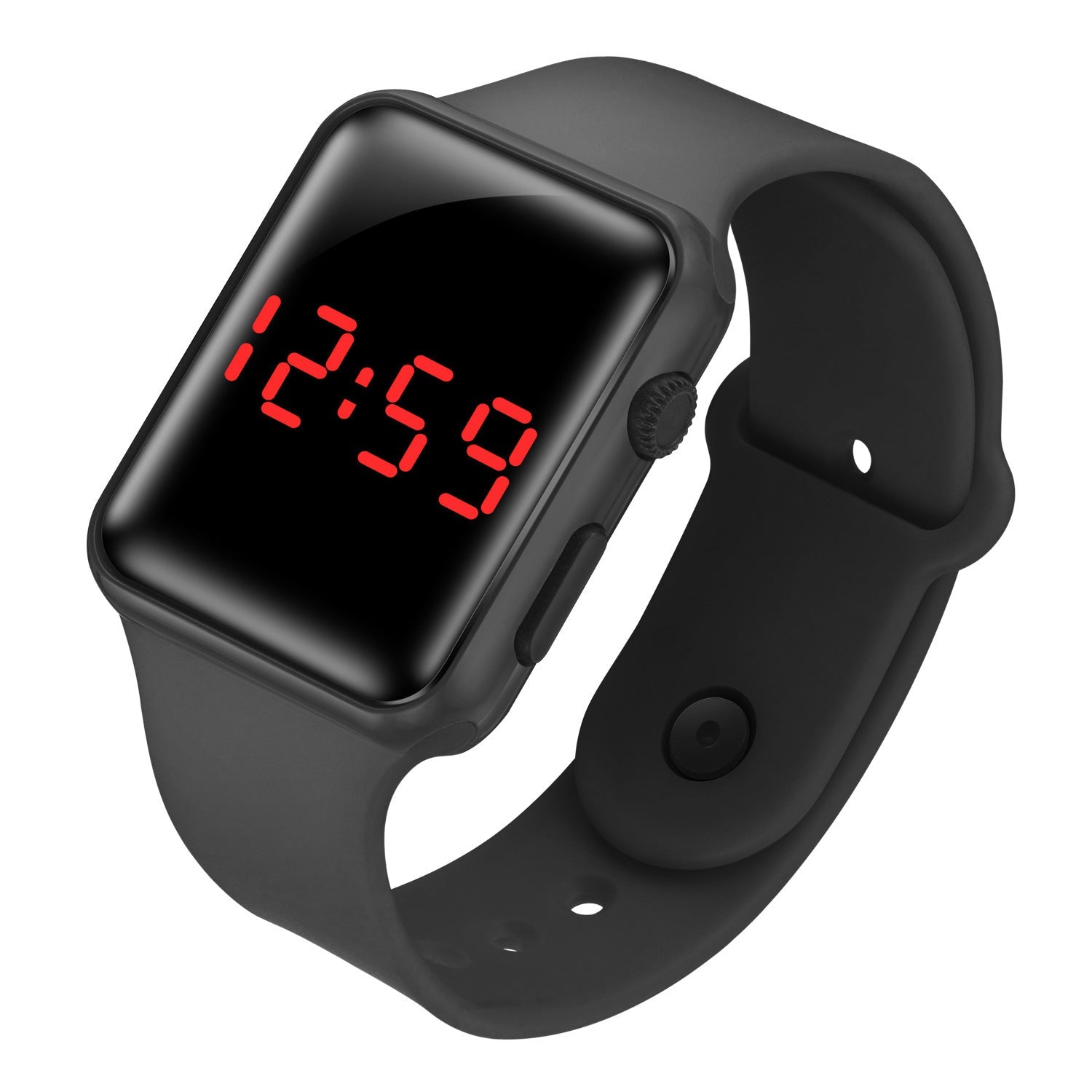 LED electronic watch/student fashion sports LED Apple square silicone electronic watch eprolo