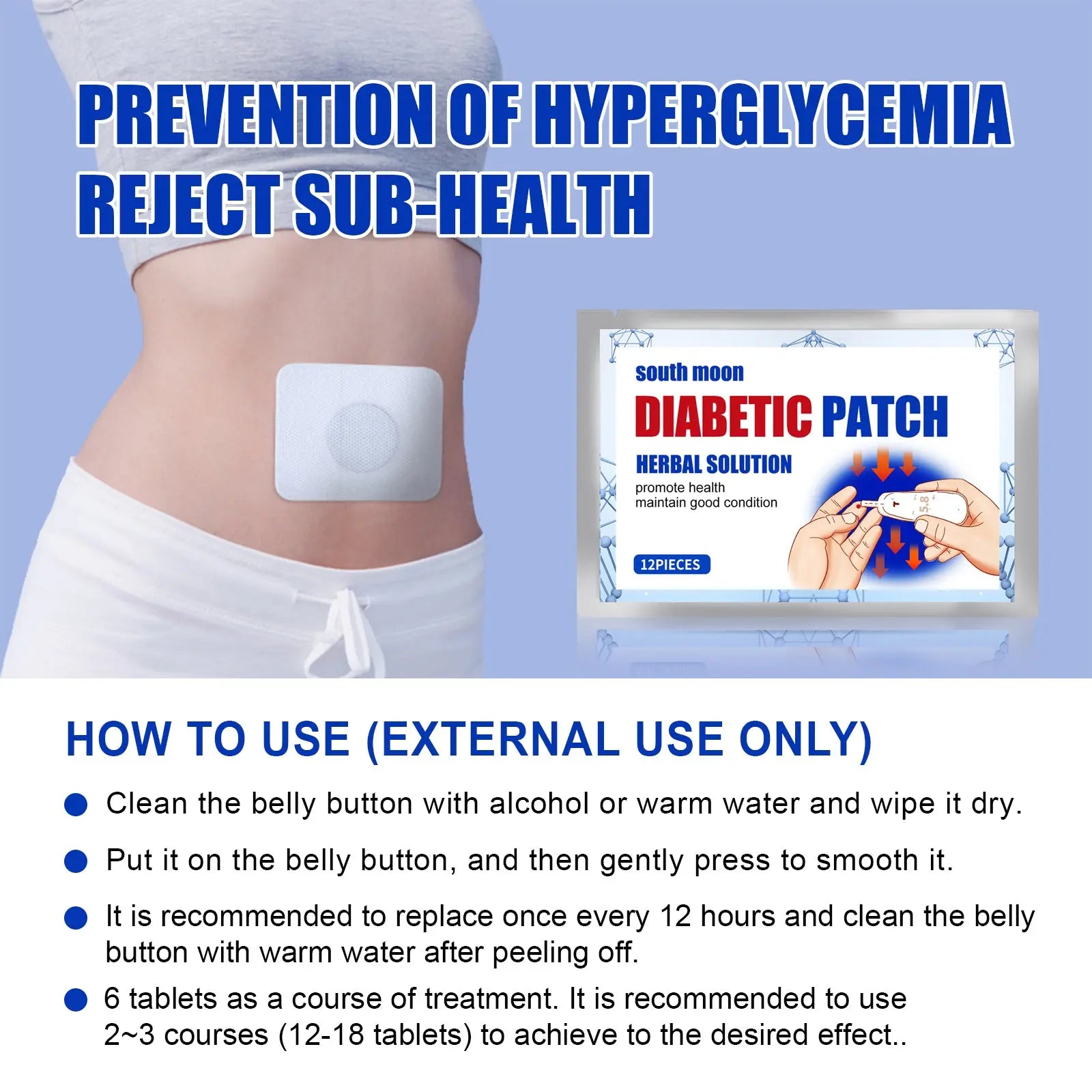 Tangshu Patch, Middle-Aged And Elderly Body Care Navel Patch Relieve Thirst Personal Health Care Patch eprolo