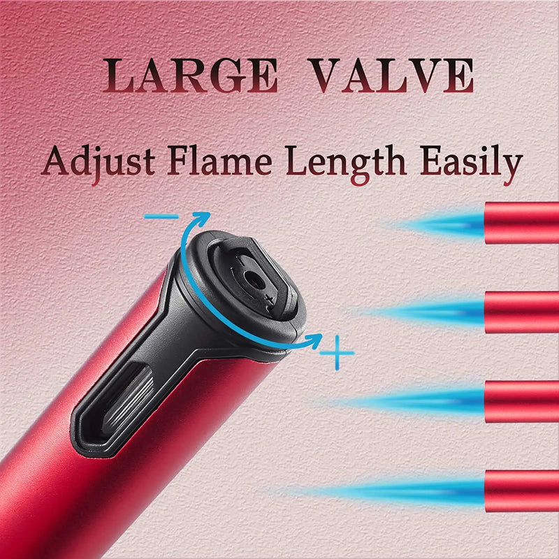 Metal Windproof Lighter Butane Jet Flame Lighter Cigarette Cigar Accessories Kitchen Cooking BBQ Outdoor Gadgets eprolo