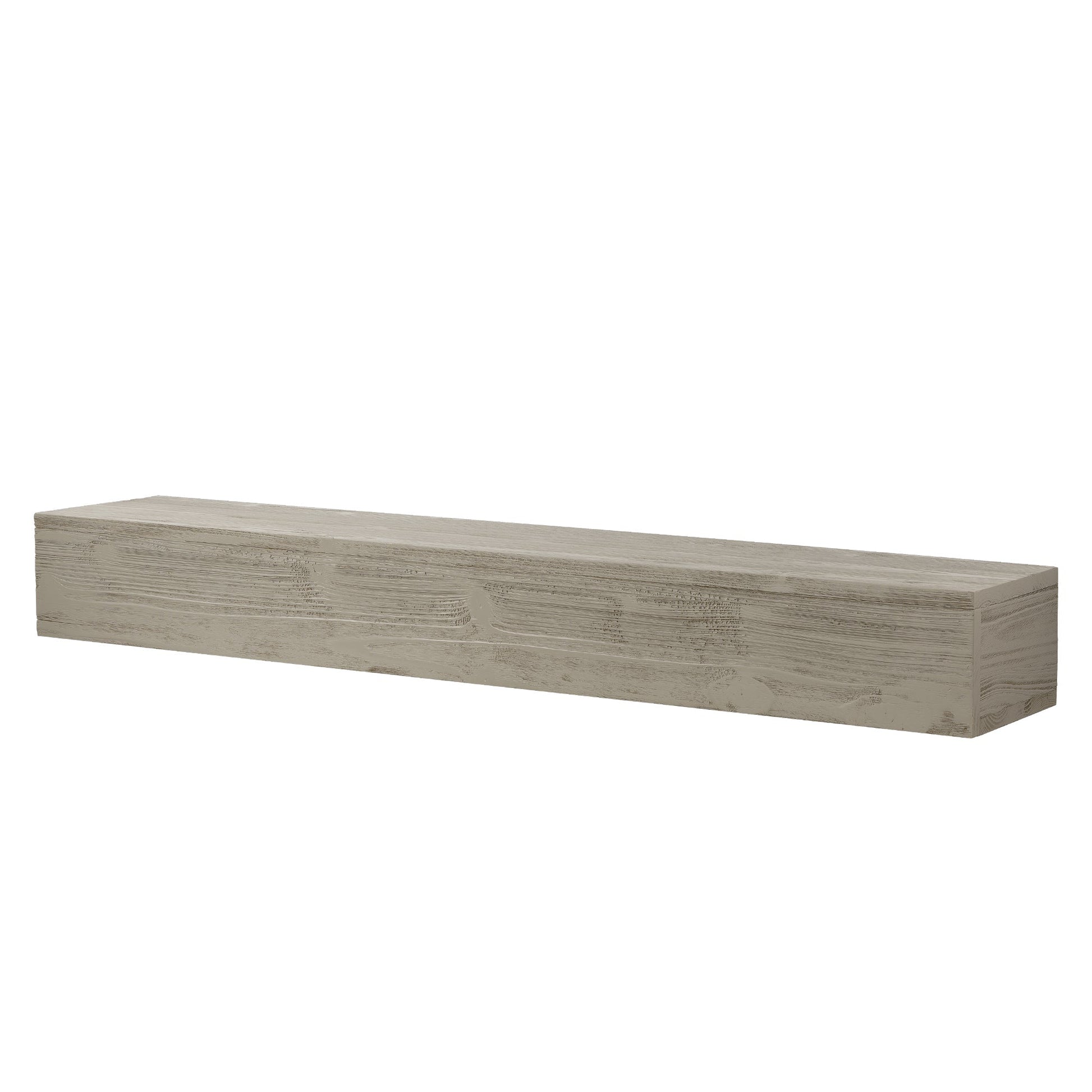 60" Rustic Wood Fireplace Mantel,Wall-Mounted & Floating Shelf for Home Decor grey eprolo