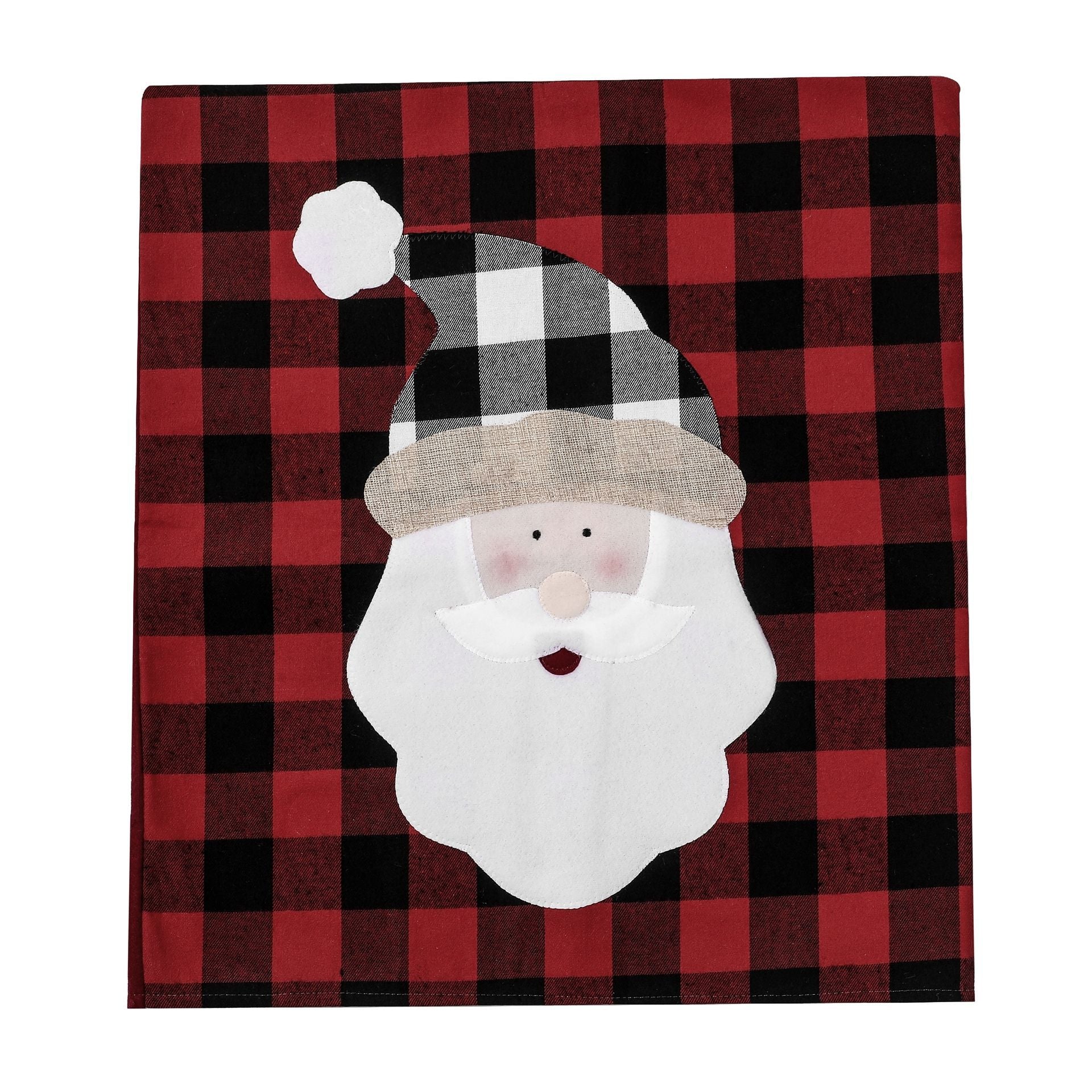 Christmas decorations, red and black checkered elderly snowman chair covers, home decor, restaurants and other decoration items eprolo