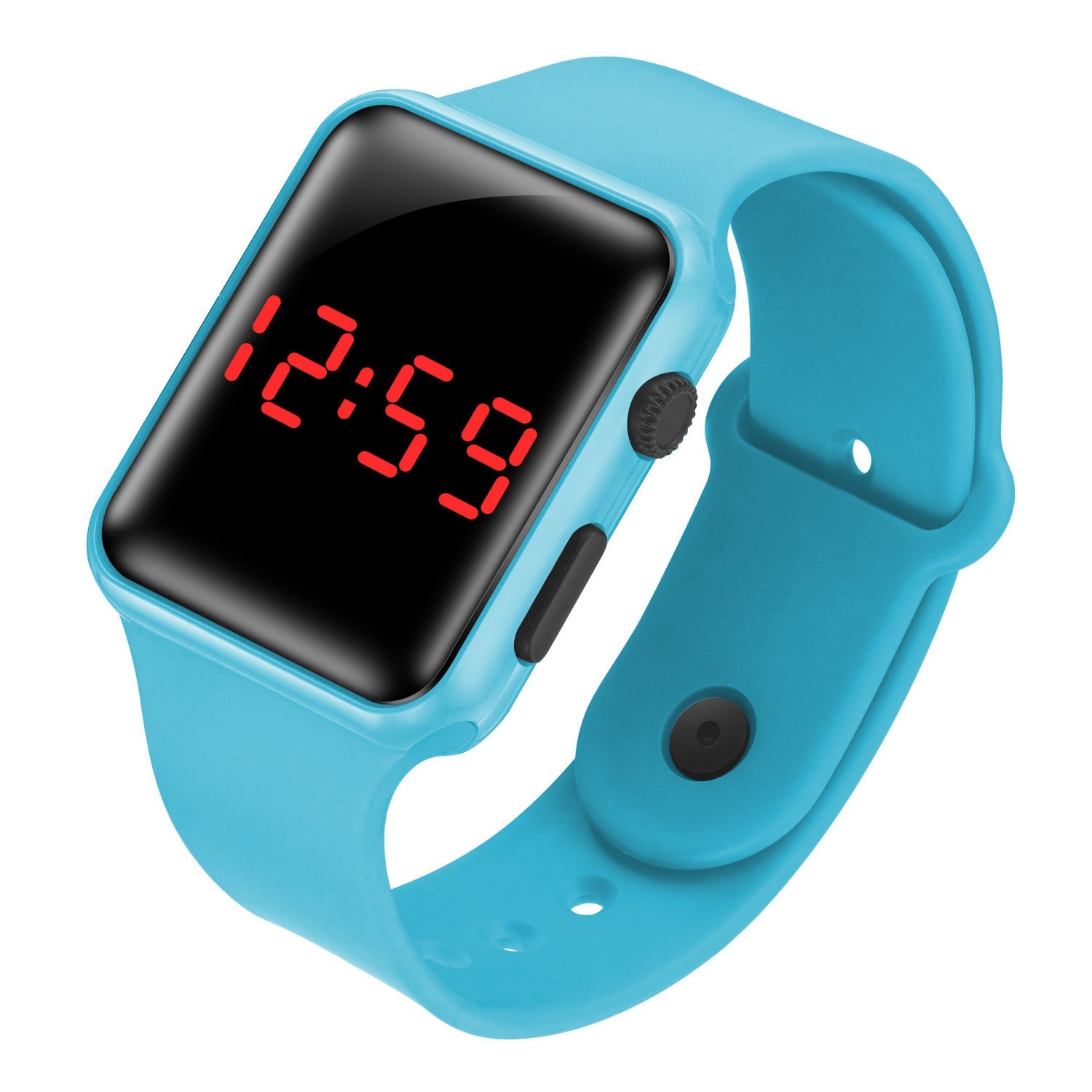 LED electronic watch/student fashion sports LED Apple square silicone electronic watch eprolo