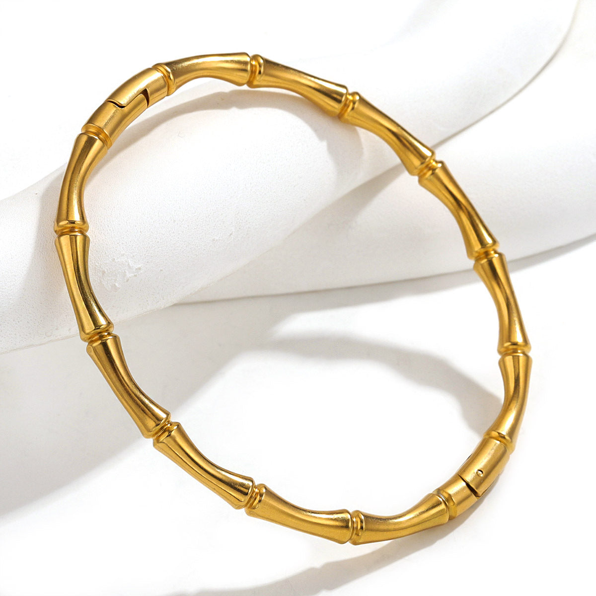 Fashion bamboo titanium steel bracelet female summer niche cold style ins stainless steel retro bamboo jewelry eprolo