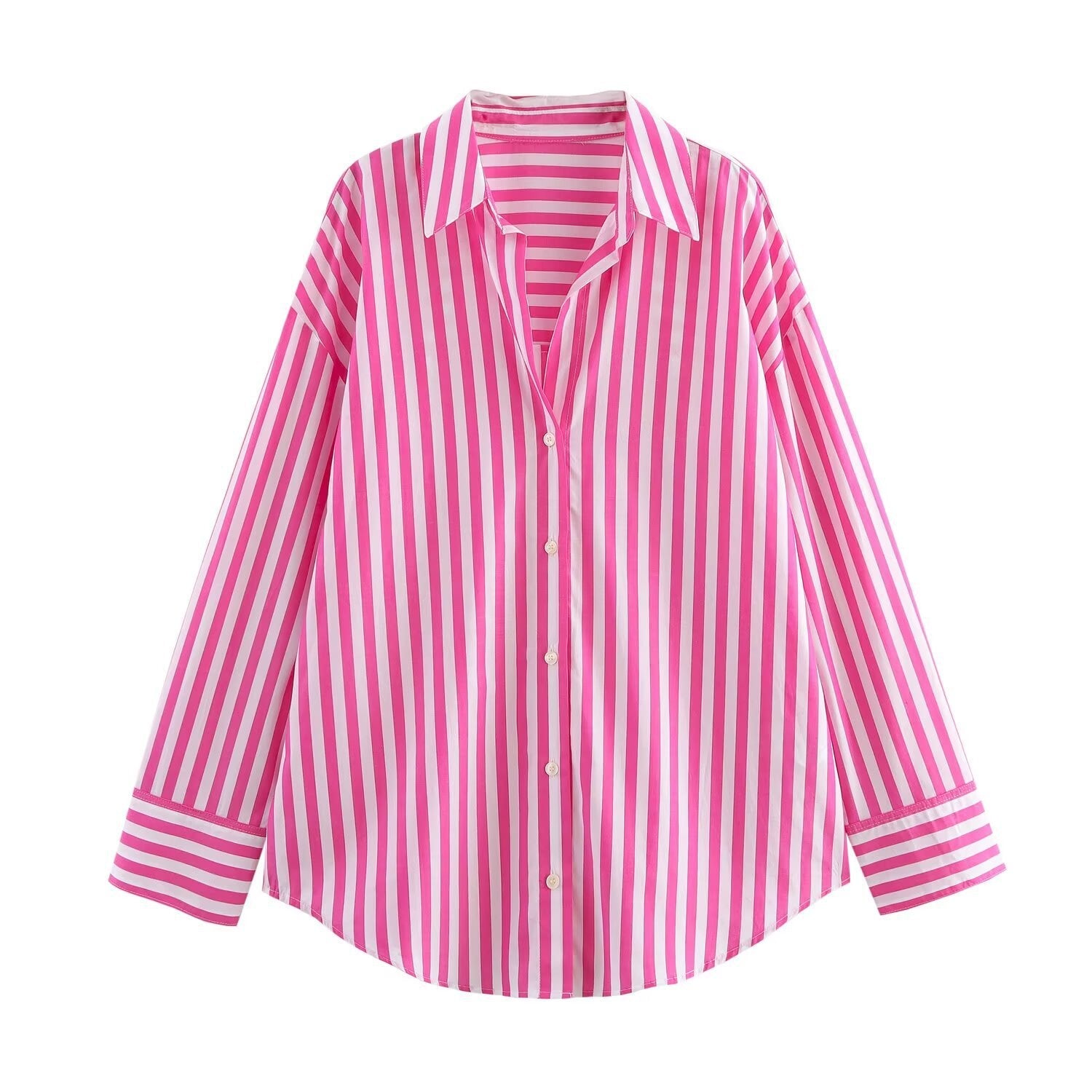 Thin spring and summer French niche fashion striped loose casual shirt for women eprolo