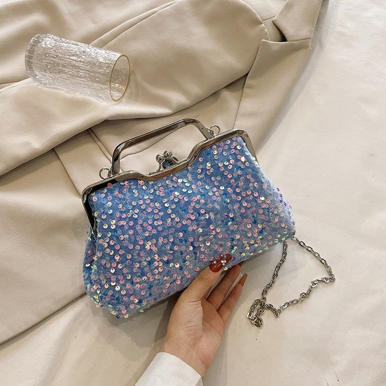 New Trendy Fashion Crossbody Bag Handbag Niche Sequin Evening Bag eprolo