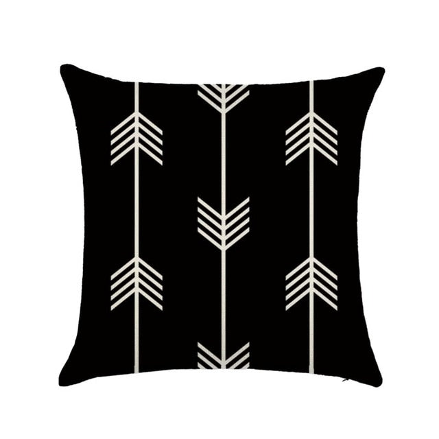 Linen Cotton Geometrisch Throw Pillow Cushion Home Sofa Decor 45X45cm eprolo