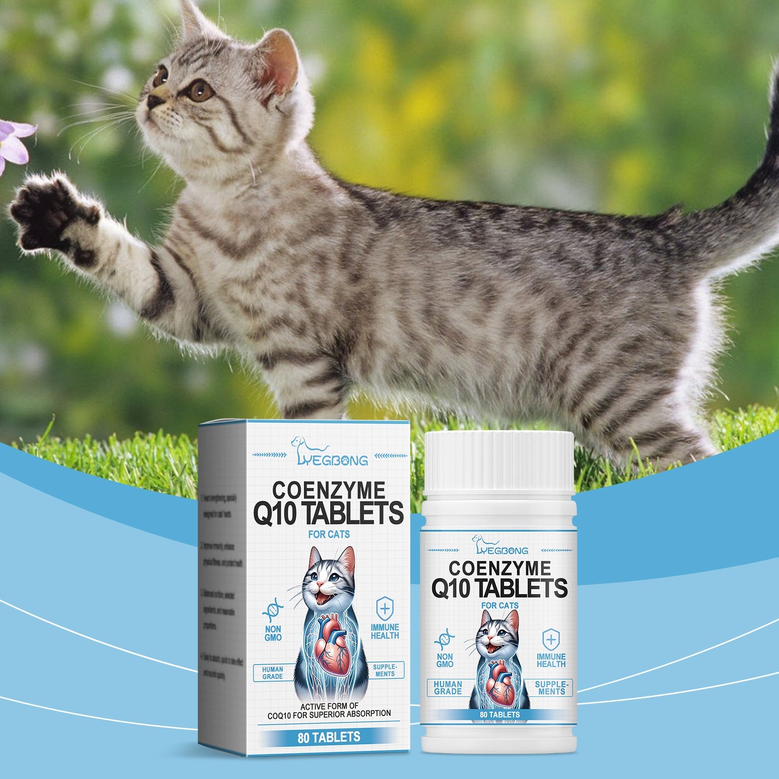 Cats Protect Health And Vitality With Coenzyme Tablets Coenzyme Q10 For Cats To Absorb Nutritional Supplements eprolo