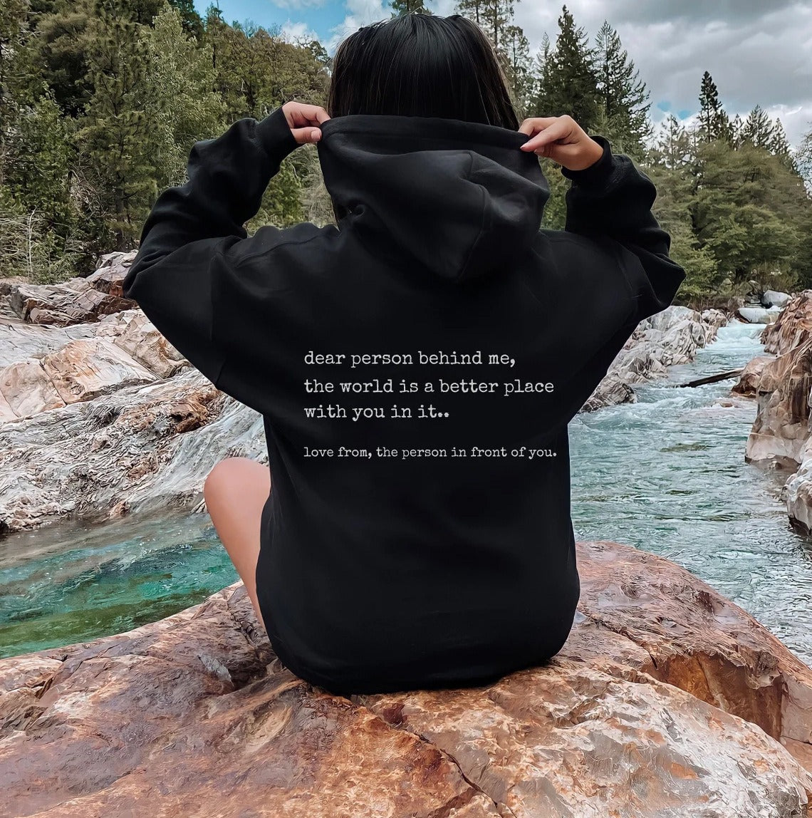 Dear person behind me hoodies and sweaters, mental health sportswear eprolo