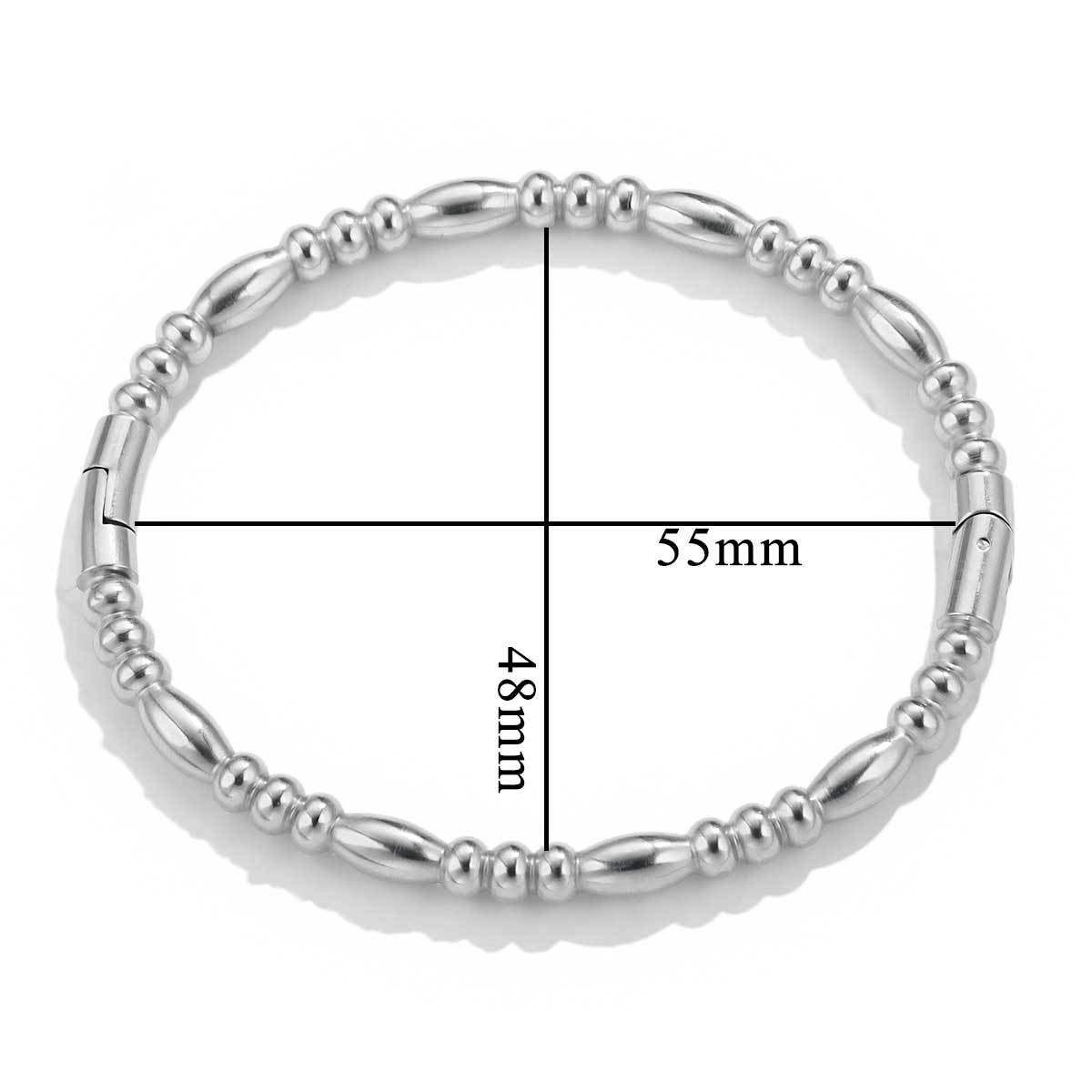 Fashion bamboo titanium steel bracelet female summer niche cold style ins stainless steel retro bamboo jewelry eprolo