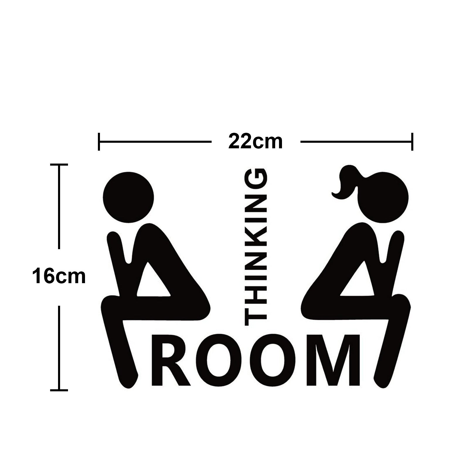 Home Bathroom Decor Wall Stickers Art Stickers Creative Home Decor Bathroom Cute Door Stickers eprolo