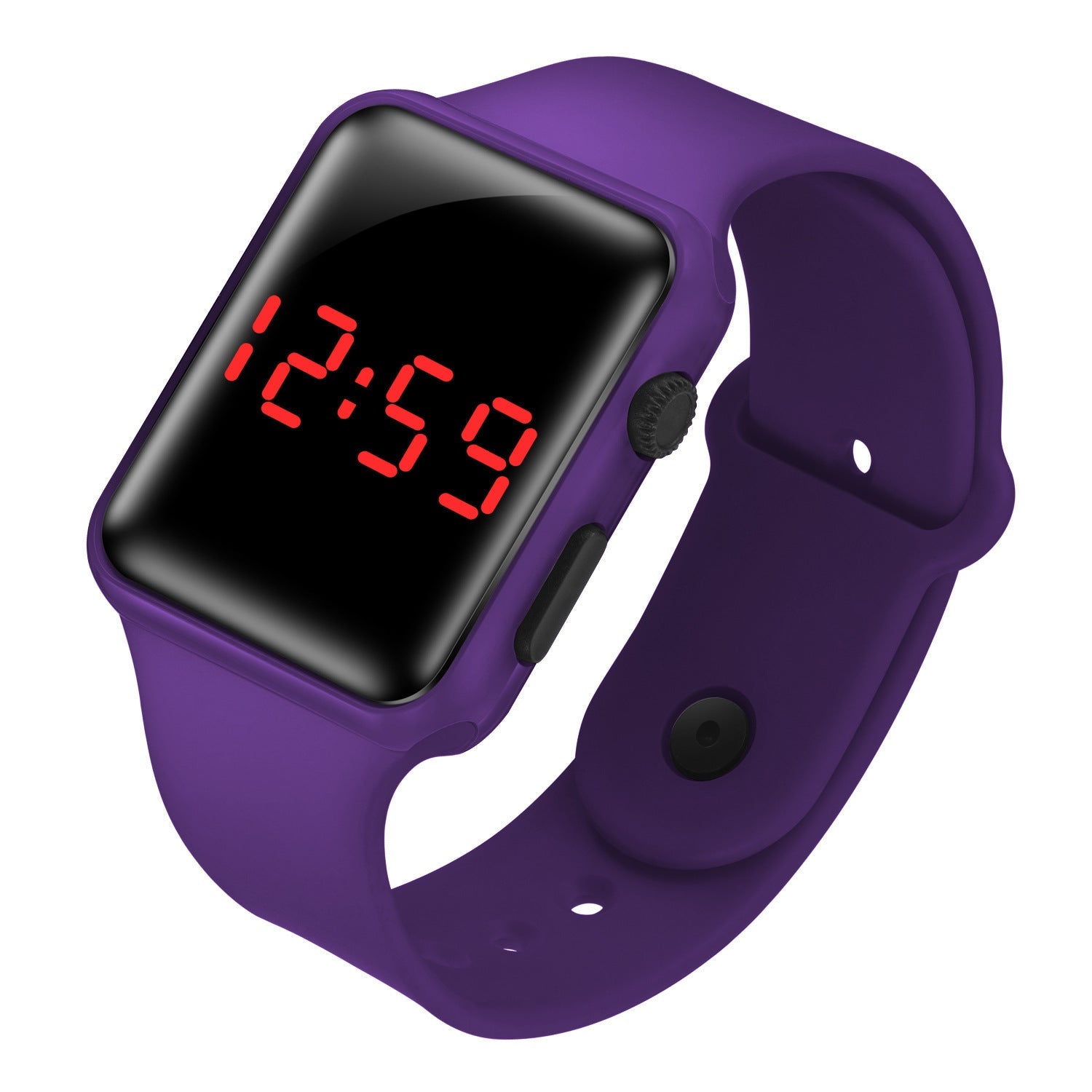 LED electronic watch/student fashion sports LED Apple square silicone electronic watch eprolo
