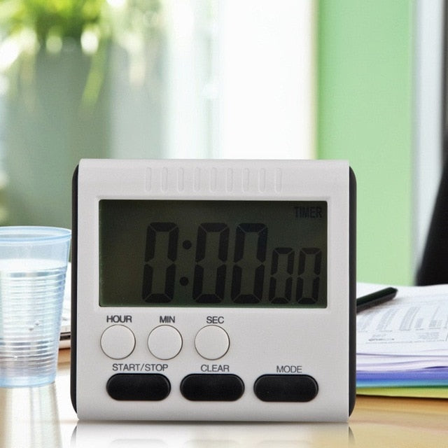 Multifunction LCD Digital Kitchen Cooking Timer Count-Down Up Clock Reminder Magnetic Stopwatch Loud Alarm Electronic Gadgets eprolo
