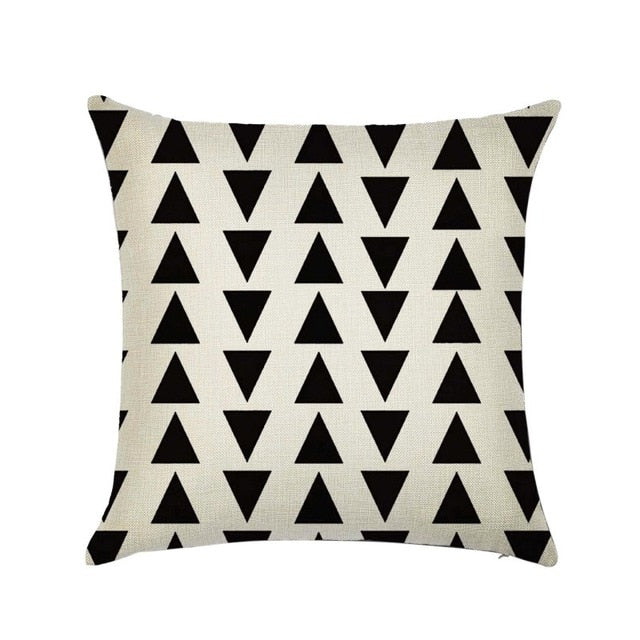 Linen Cotton Geometrisch Throw Pillow Cushion Home Sofa Decor 45X45cm eprolo
