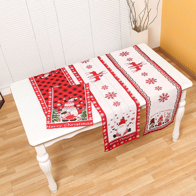 Christmas decorations, home decor, Christmas tablecloths, table flags eprolo