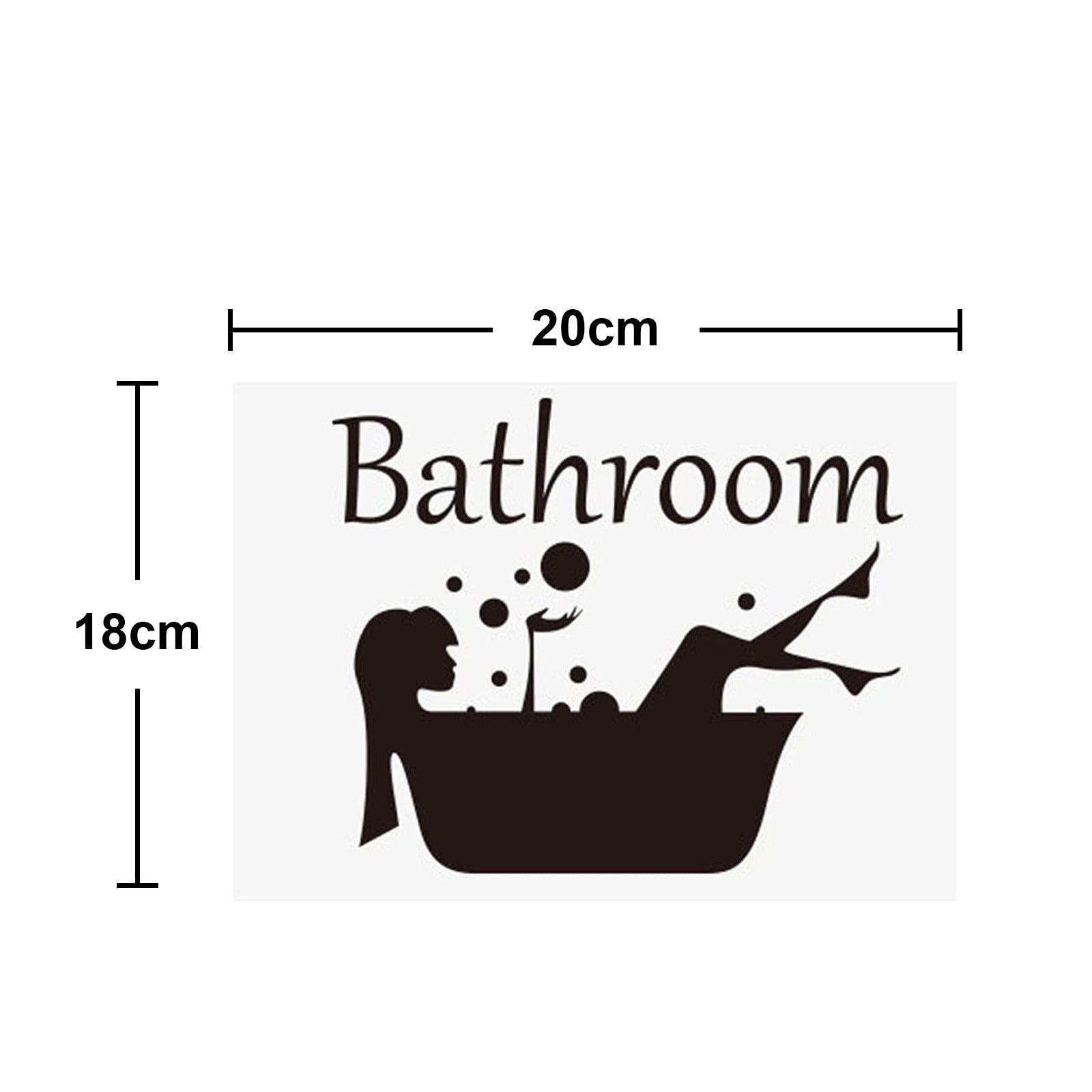 Home Bathroom Decor Wall Stickers Art Stickers Creative Home Decor Bathroom Cute Door Stickers eprolo