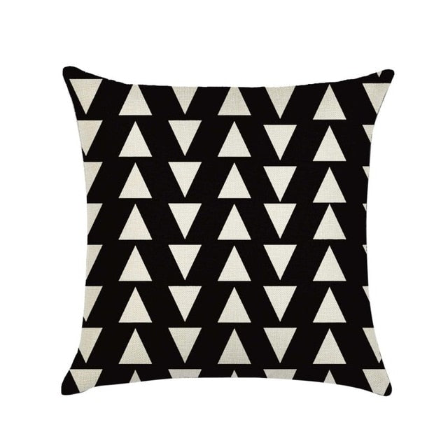 Linen Cotton Geometrisch Throw Pillow Cushion Home Sofa Decor 45X45cm eprolo