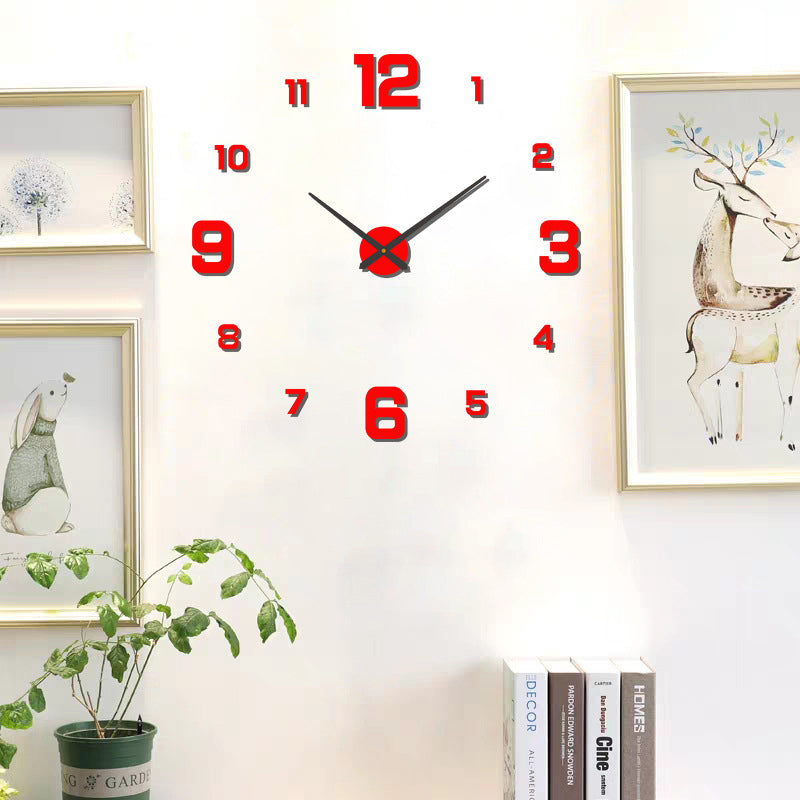 DIY Frameless Creative Wall Clock Wall Decal: A Silent and Stylish Addition for Home Decor, Ideal for Living Rooms and Offices eprolo