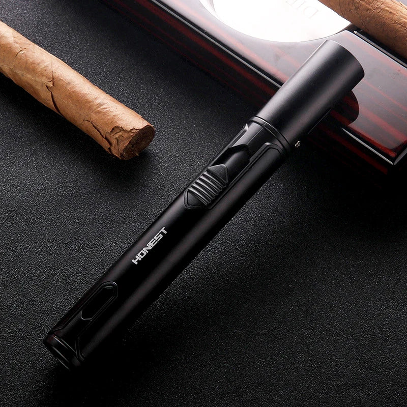 Metal Windproof Lighter Butane Jet Flame Lighter Cigarette Cigar Accessories Kitchen Cooking BBQ Outdoor Gadgets eprolo