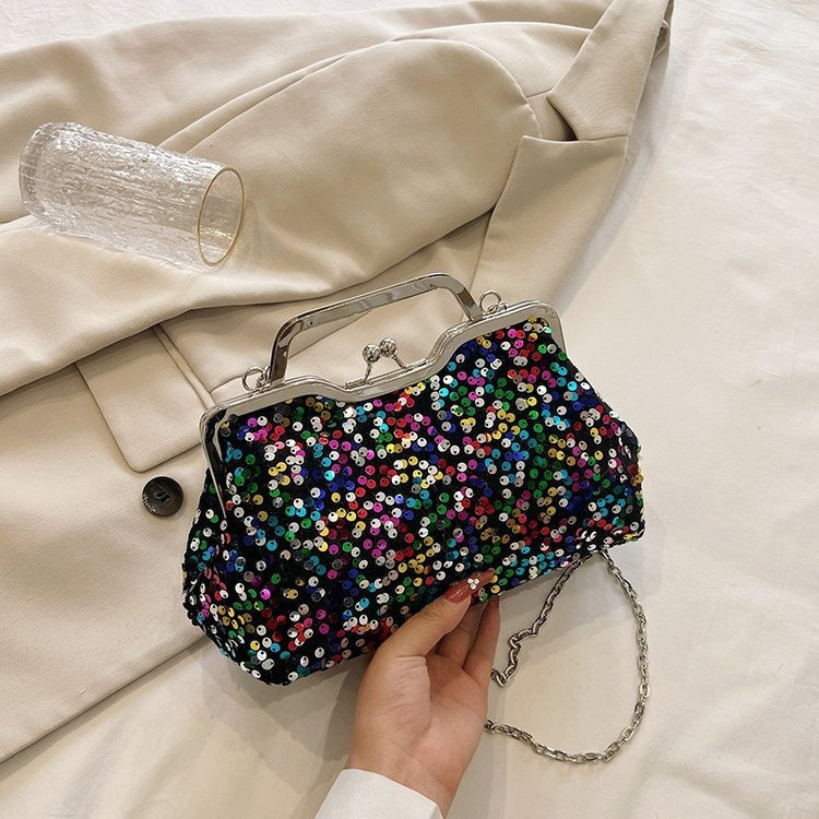 New Trendy Fashion Crossbody Bag Handbag Niche Sequin Evening Bag eprolo