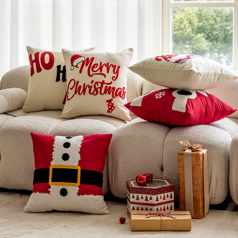 Christmas themed embroidered pillows home decor living room sofas pillows holiday home decor eprolo