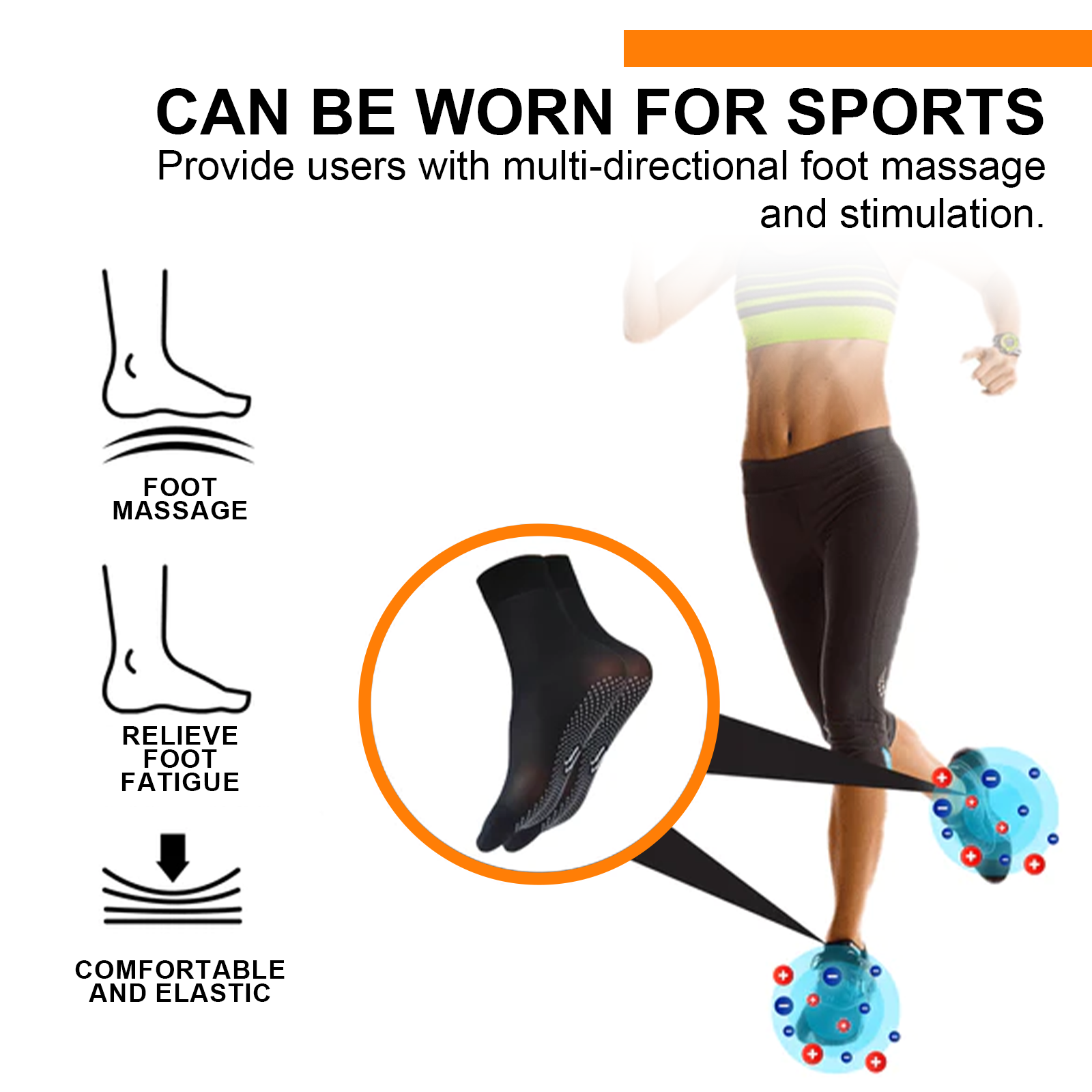 HOUKEA Tourmaline Ionic Body Health Socks, Winter Outdoor Sports Cold And Wind Warm Foot Care Massage Socks eprolo