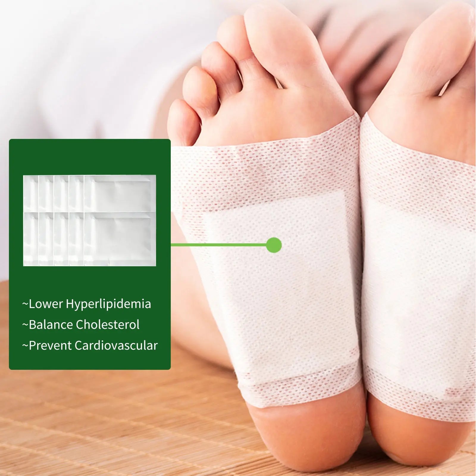 Foot Pads, Foot Massage Ginger Removing Moisture And Cold Body Health Care Foot Pad eprolo