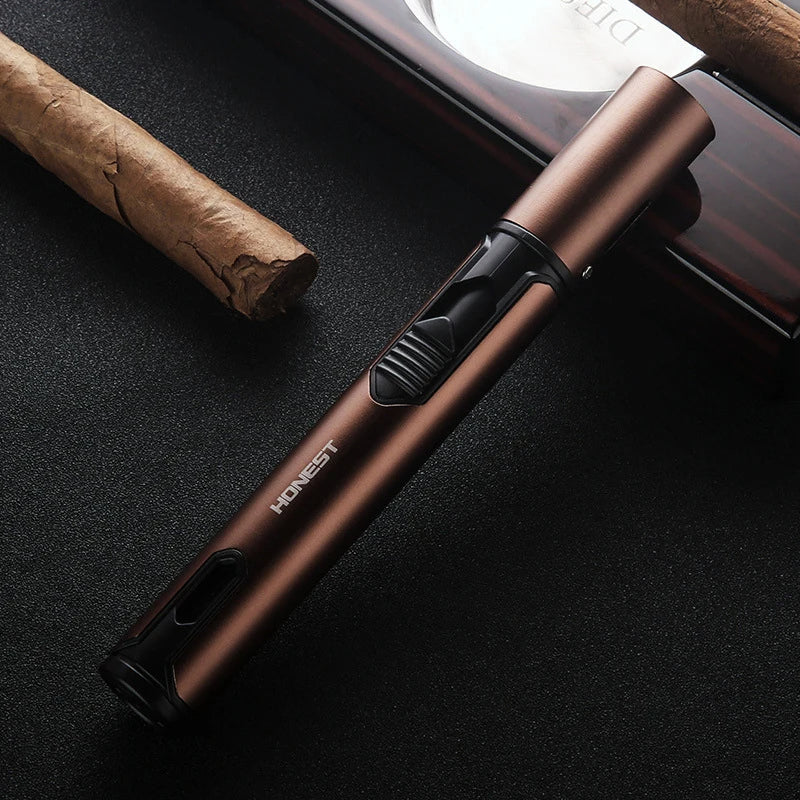 Metal Windproof Lighter Butane Jet Flame Lighter Cigarette Cigar Accessories Kitchen Cooking BBQ Outdoor Gadgets eprolo