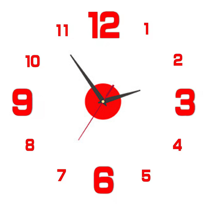 DIY Frameless Creative Wall Clock Wall Decal: A Silent and Stylish Addition for Home Decor, Ideal for Living Rooms and Offices eprolo
