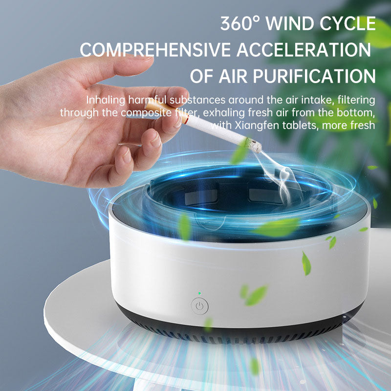 Electronic intelligent ashtray air purifier household creative addition to smoke artifact eprolo