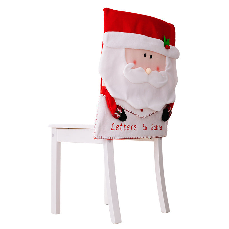 Christmas home decor restaurant decoration cartoon envelope chair cover creative decoration chair cover eprolo