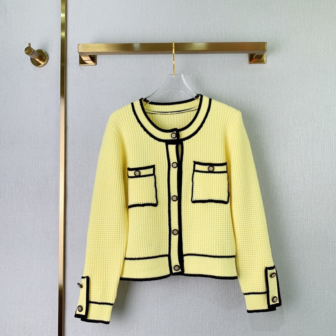 Temperament Fashion Design Sense Knitted Cardigan Niche Style Sweater Women eprolo