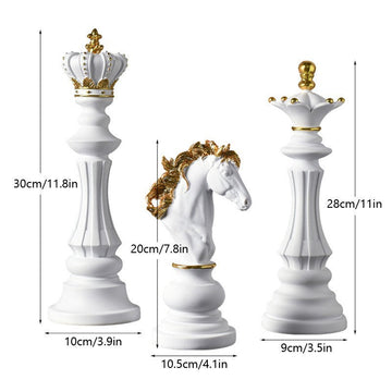 Chess resin ornaments wine cabinets kings queens warhorses chess pieces chessboards home decor eprolo