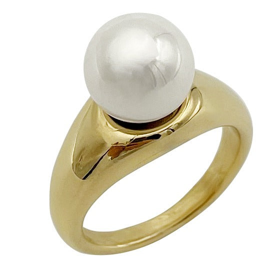 Stainless steel women's niche cold and personalized fashion retro pearl ring eprolo