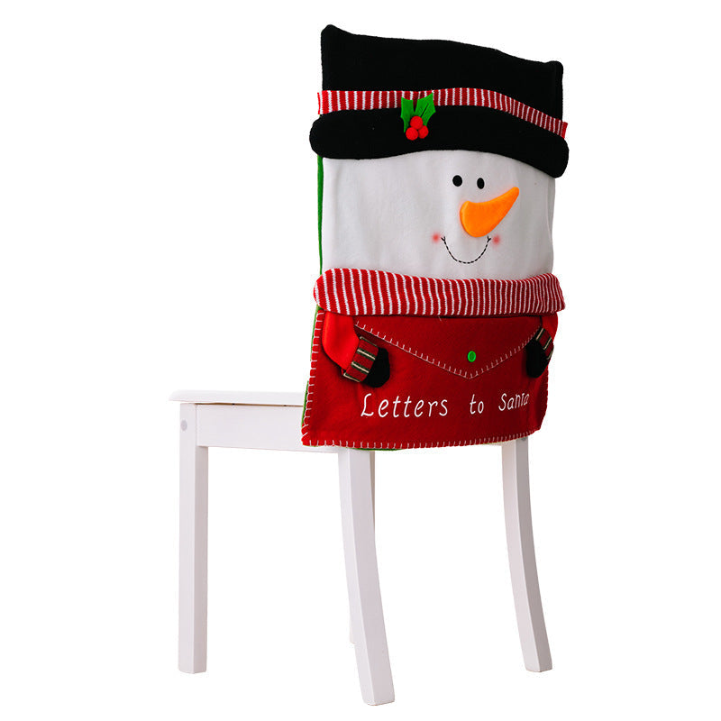Christmas home decor restaurant decoration cartoon envelope chair cover creative decoration chair cover eprolo