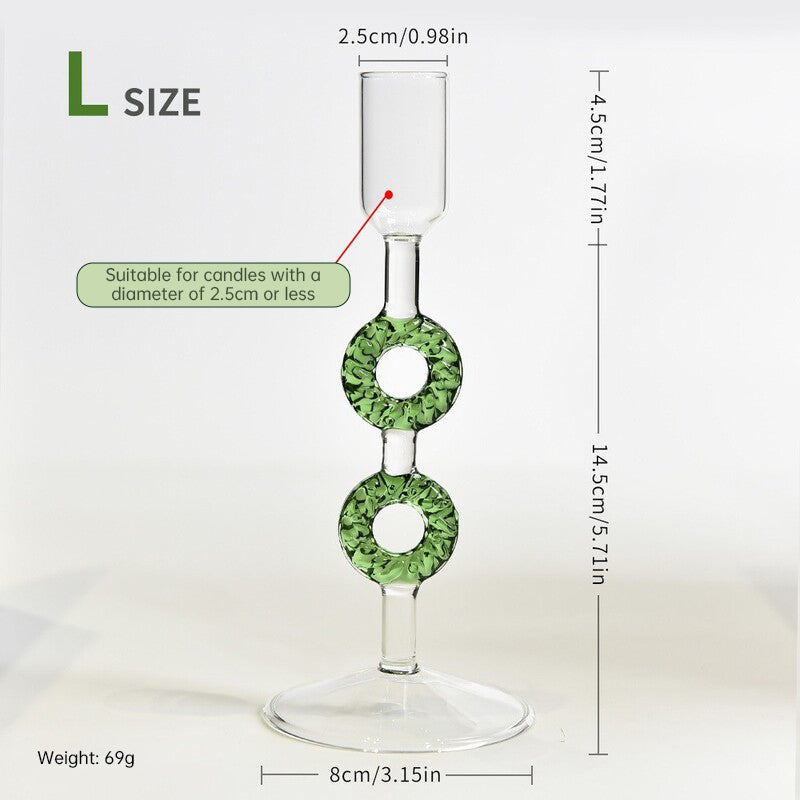 Nordic Borosilicate Glass Candle Holder, Christmas Tree Tabletop Decor for Home eprolo