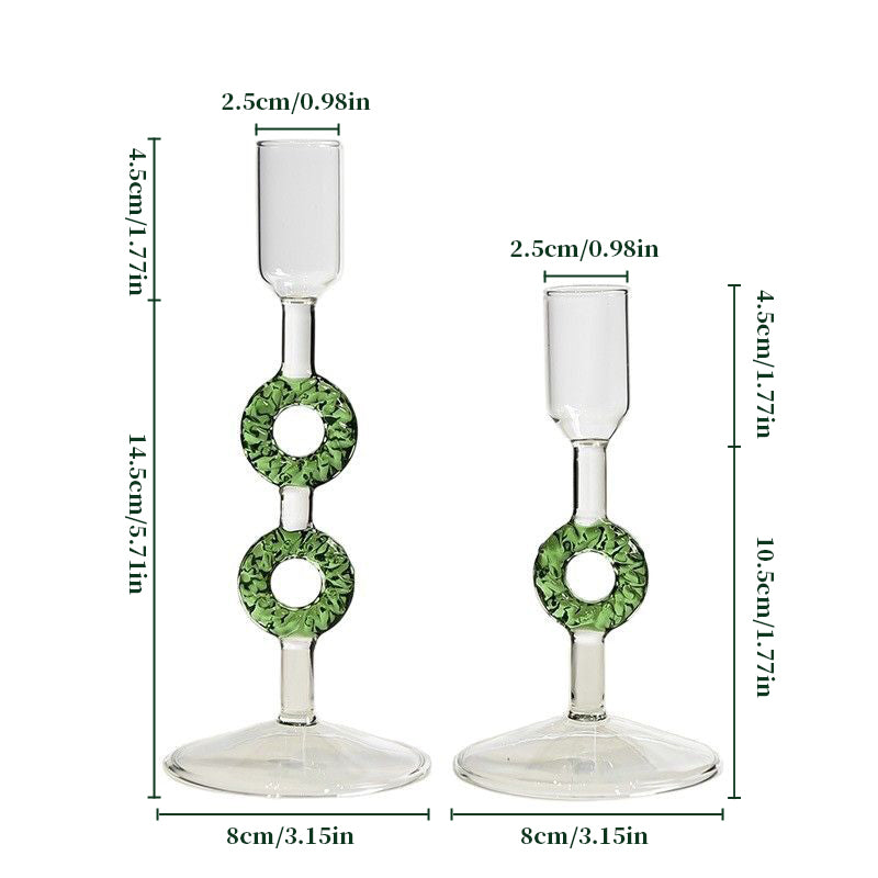 Nordic Borosilicate Glass Candle Holder, Christmas Tree Tabletop Decor for Home eprolo