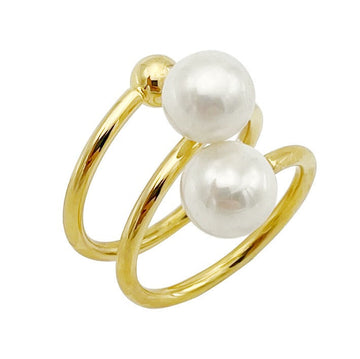 Stainless steel women's niche cold and personalized fashion retro pearl ring eprolo