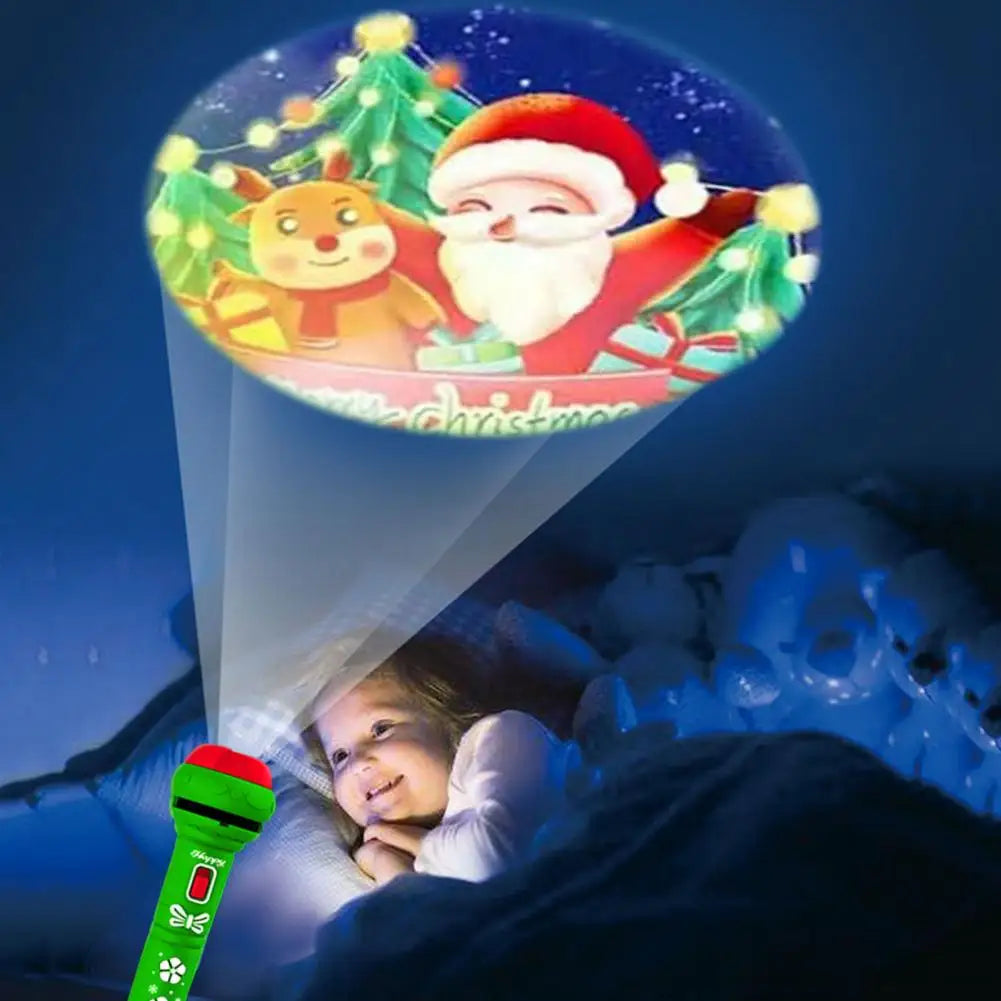 Christmas projection flashlight toy Christmas luminous toy Christmas eprolo