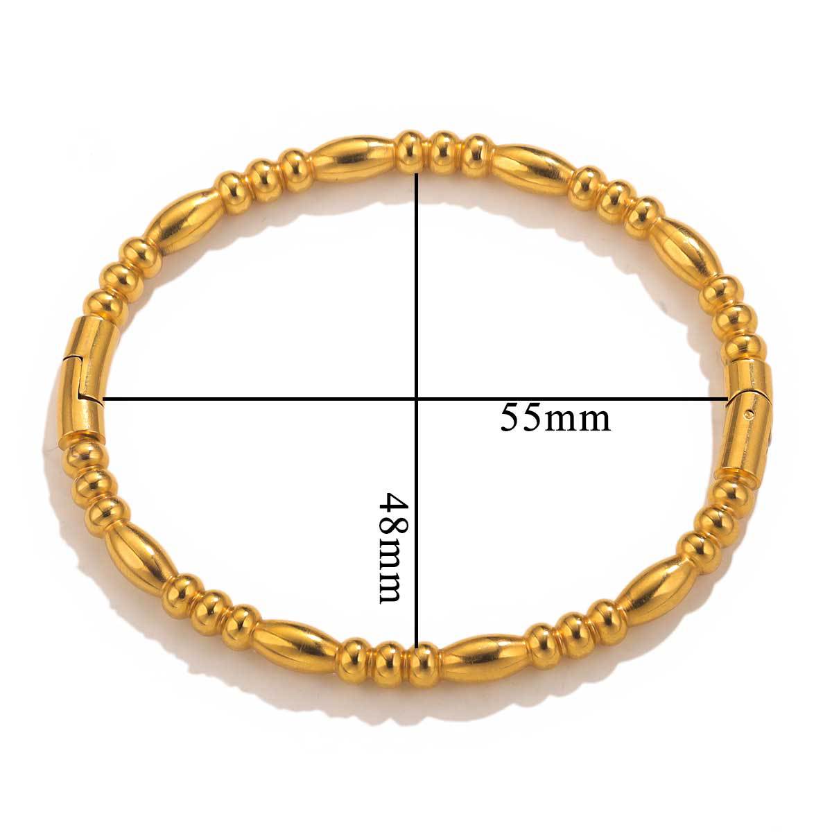 Fashion bamboo titanium steel bracelet female summer niche cold style ins stainless steel retro bamboo jewelry eprolo