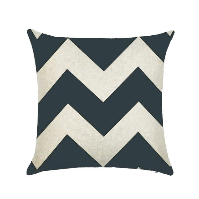 Linen Cotton Geometrisch Throw Pillow Cushion Home Sofa Decor 45X45cm eprolo