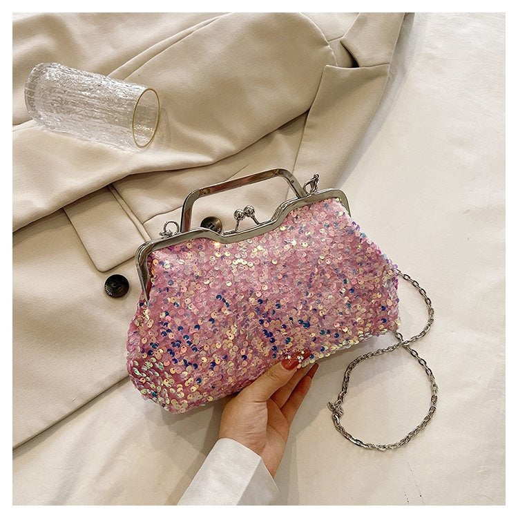 New Trendy Fashion Crossbody Bag Handbag Niche Sequin Evening Bag eprolo