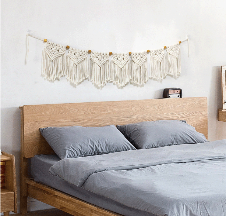 Room Decoration Tapestry Curtain Knitting Handicrafts Bedside Pendant Home Background Wall Decor eprolo