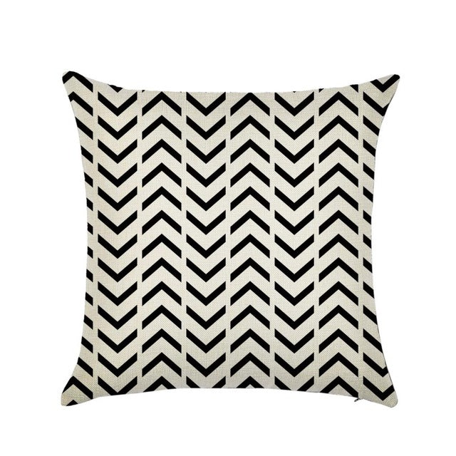Linen Cotton Geometrisch Throw Pillow Cushion Home Sofa Decor 45X45cm eprolo