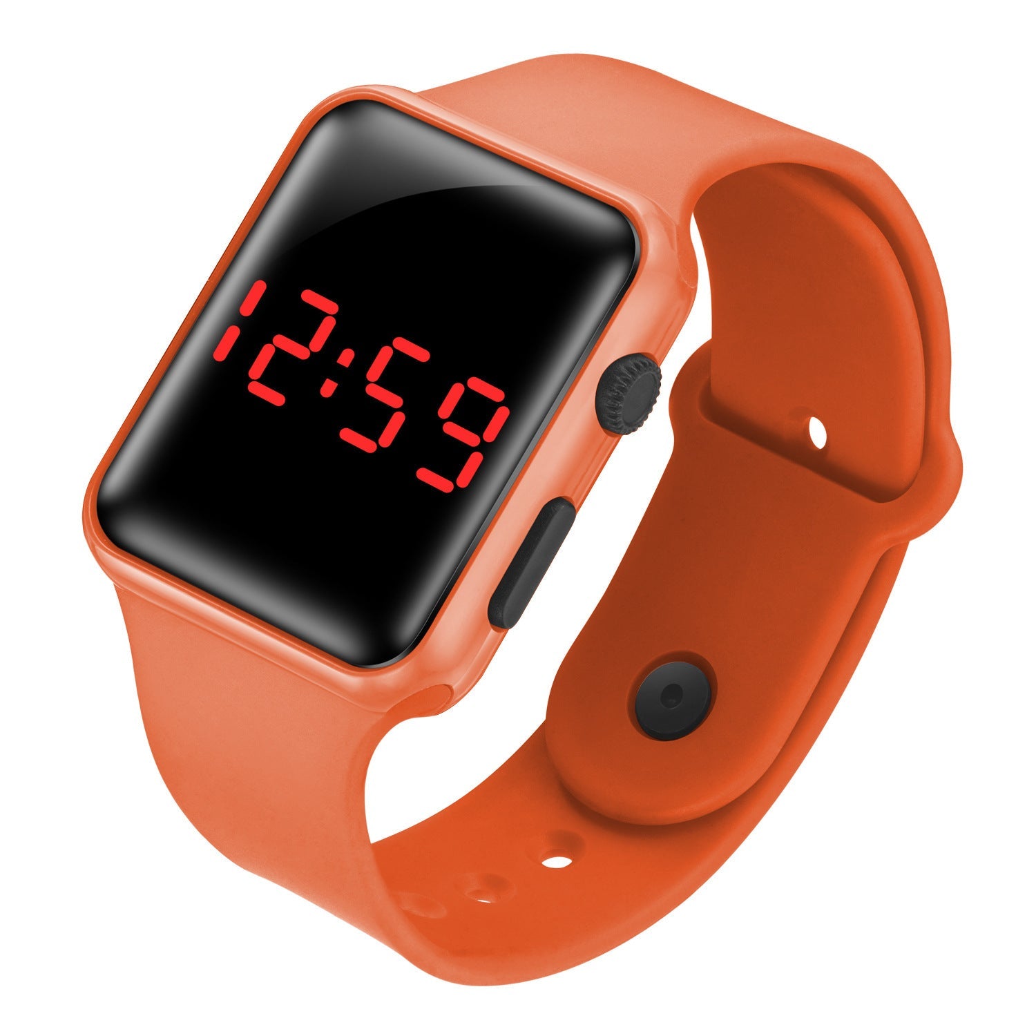 LED electronic watch/student fashion sports LED Apple square silicone electronic watch eprolo