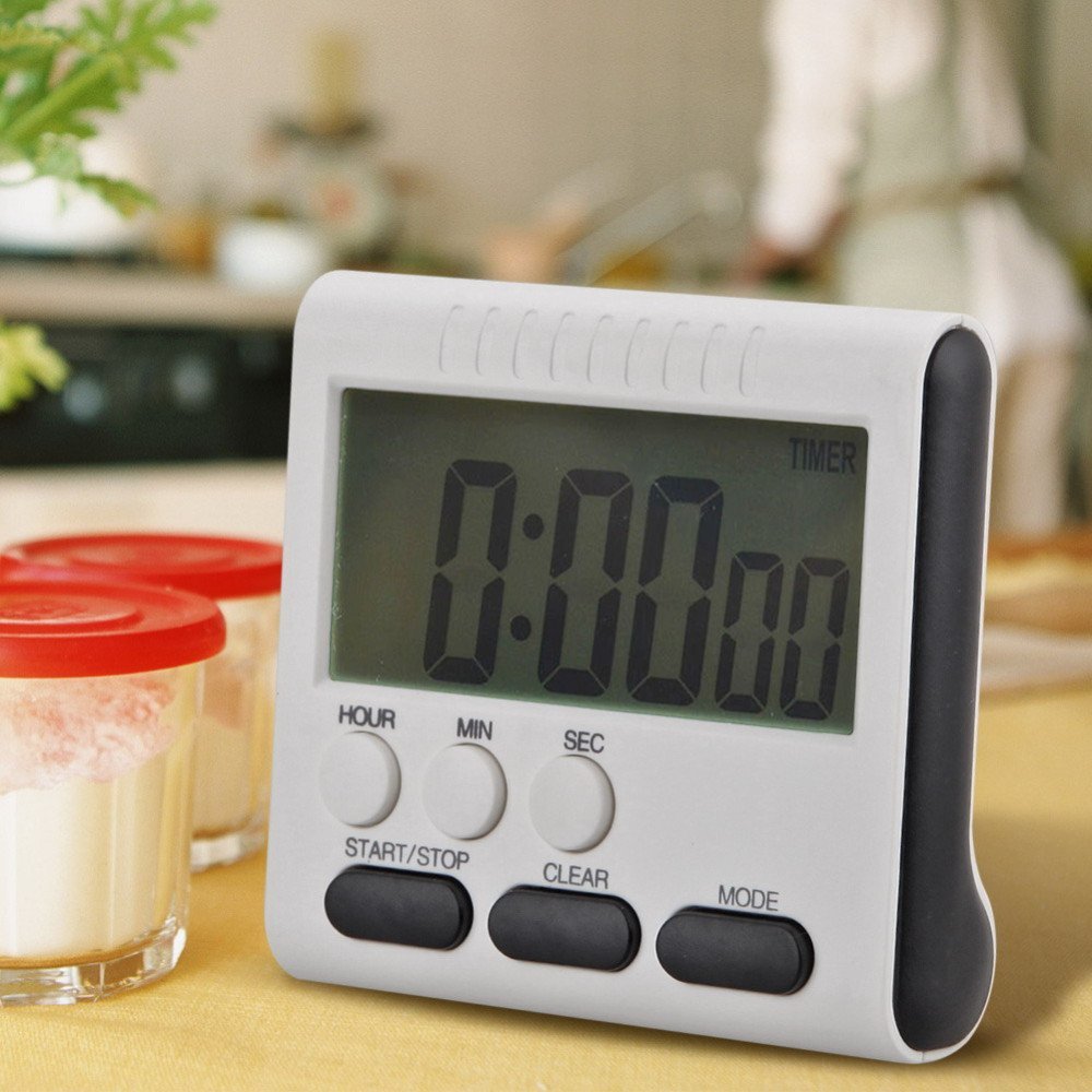 Multifunction LCD Digital Kitchen Cooking Timer Count-Down Up Clock Reminder Magnetic Stopwatch Loud Alarm Electronic Gadgets eprolo