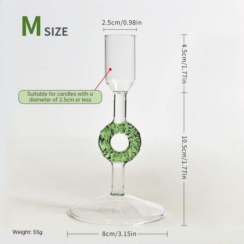 Nordic Borosilicate Glass Candle Holder, Christmas Tree Tabletop Decor for Home eprolo